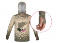 Delphin UV ARMOR 50+ Kapucnis hosszúujjú póló Trout XXXL