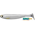 LIVETARGET SLOW-ROLL SHINER PADDLE TAIL SILVER/PURPLE 85 MM