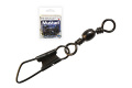 MUSTAD BARREL SWIVEL WITH SAFETY SNAP 1×A5 10DB/CSOMAG