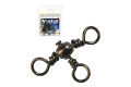 MUSTAD BARREL THREE WAY CROSS SWIVEL 1 10DB/CSOMAG