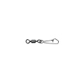 MUSTAD ROLLING SWIVEL ROUND EYE W/HOOK SNAP 2 BLACK NICKEL 10DB/CSOMAG