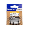 MUSTAD OVAL ALUMINUM SLEEVE 1MM 40DB/CSOMAG