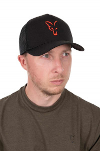 Fox Collection Trucker Hálós  Sapka - Fekete/Narancssárga