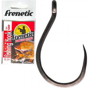 Frenetic FS265 fekete füles feeder szakállmentes horog 8