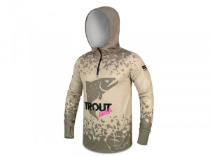 Delphin UV ARMOR 50+ Kapucnis hosszúujjú póló Trout L