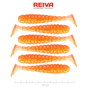 Reiva Stream Shad 10cm (fényes narancssárga)