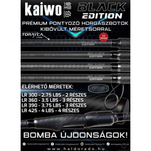 BLACK EDITION Kaiwo nagypontyos horgászbot