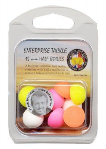 Enterprise 15 mm felezett bojli mixed fluoro