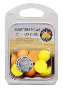 Enterprise 15 mm felezett bojli mixed orange&yellow