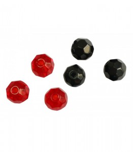 Mikado Jaws Glass Bead 8 mm Black