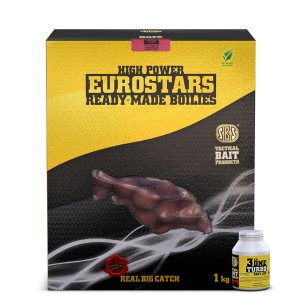 SBS Eurostar Ready-Made Boilies + 50 ml 3 in One Turbo Bait Dip (20 mm)