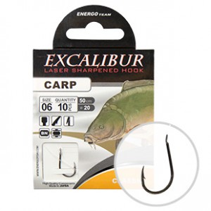 Excalibur Kötött Horog Carp Classic BN