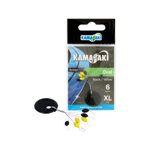 Kamasaki Stopper Ovál (Fekete/Sárga)