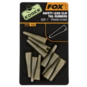 Fox Edges Safety Lead Clip Tail Rubbers Khaki