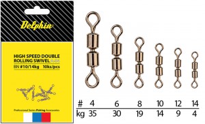 Delphin Hi Speed Double Rolling Swivel