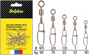 Delphin Rolling Swivel With Crosslock Snap