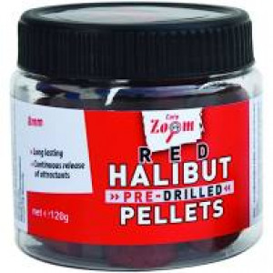 Carp Zoom Piros Halibut Fúrt horogpellet