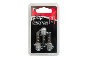 Fox Rage Three Pack Corkscrew Jig Heads - Bullet