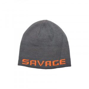Savage Gear Logo Beanie - Rock Grey/Orange