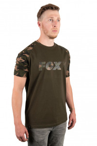 Fox Camo/Khaki Mell Nyomattal Ellátott Póló