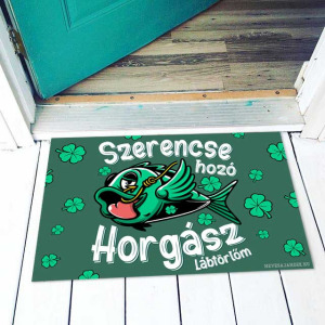 Horgász Lábtörlő- Szerencsehozó