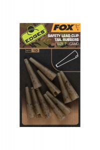 Fox Camo Safety Lead Clip Tail Rubbers (Size 7)