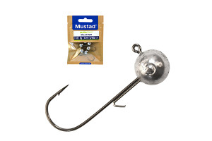 MUSTAD  BALL JIG HEAD W/KEEPER 1 3G 6PCS LEAD