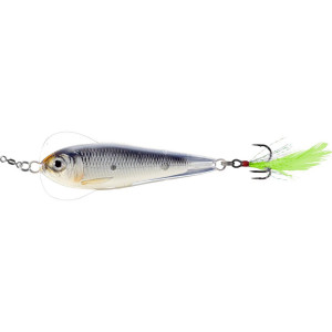 LIVETARGET FLUTTER SHAD JIGGING SPOON SILVER/BLUE  50 MM 11 G