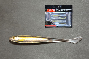 LIVETARGET GHOST TAIL MINNOW DROPSHOT BAIT SILVER/BLUE 95 MM