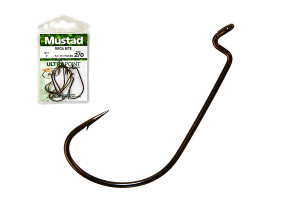 MUSTAD MEGA BITE WORM HOOK 1/0 7DB/CSOMAG