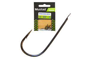 MUSTAD ULTRA NP WIDE ROUND BEND MATCH SPADE BARBED 10 10DB/CSOMAG