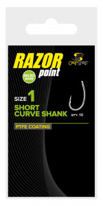 Razor Short Curve Shank Horog