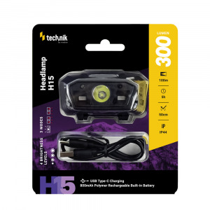 Technik Fejlámpa H15