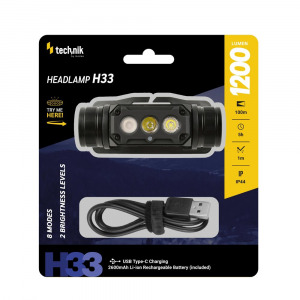 Technik Fejlámpa H33
