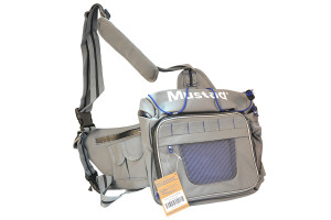 MUSTAD GAME TIME HIP BAG - TACKLE - MULTI GRAY/BLUE