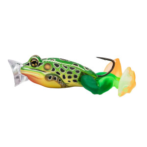 LIVETARGET THE ULTIMATE FROG POPPER BAIT GREEN / YELLOW 50MM 21G FLOATING