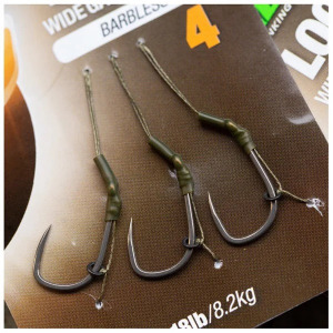 Korda Loop Rigs Wide Gape Barbless Előkötött Előke