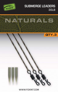 Fox EDGES™ Naturals Submerge Leaders 40LB