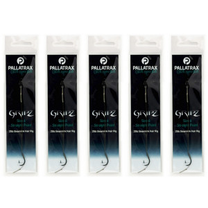PALLATRAX GRIPZ STRAIGHT POINT HAIR RIGS SIZE 6 25LB STEAMLINK