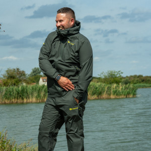RIDGEMONKEY APEAREL THERMAPRO WATERPROOF SHELL TROUSERS GREEN S