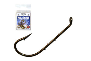 MUSTAD BEST KIRBY HOOKS 1 BRONZE 10PCS/BAG