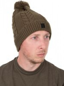 Fox Cable Knit Sapka Bobble Hat