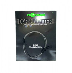 Korda Dark Matter 30cm Drop Off Inline Clear 30lb Leader
