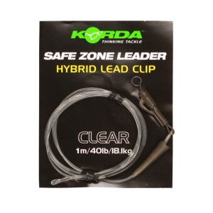 Korda - Dark Matter Leader Ring Swivel 40lb Clear