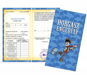 Vicces Bizonyítvány -Horgász engedély