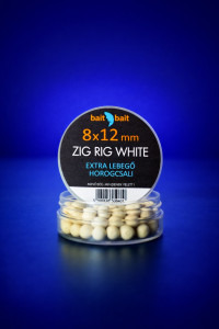 Zig Rig Csalik Extra Lebegő Horogcsali 8*12mm White