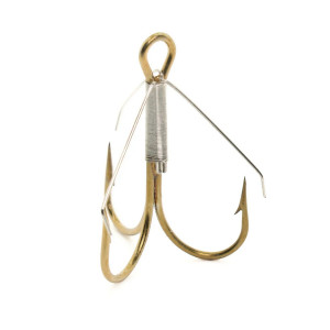 MUSTAD WEEDLESS TREBLE 1 BRONZE 5DB/CSOMAG