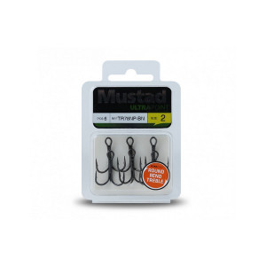 MUSTAD NP ROUND BEND TREBLE HOOK BARBLESS 1 5DB/CSOMAG