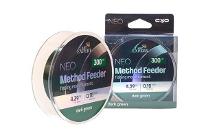 CARP EXPERT NEO METHOD FEEDER 0,18MM 300MDOUBLE DARK GREEN 4,39KG