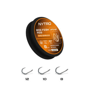 NYTRO NTO-B3 BIG FISH ELŐKÖTÖTT SZAKÁLL NÉLKÜLI  ELŐKE 25 CM 8/0,30MM